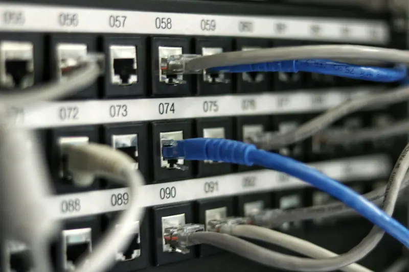 Server racks in a data centre
